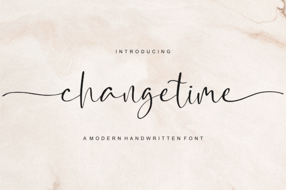 Changetime: A Romantic Calligraphy Font Worth Exploring