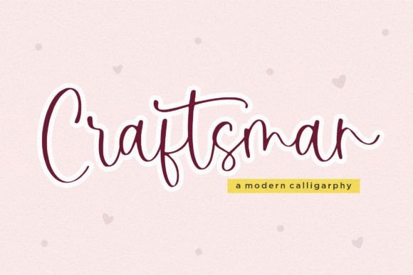 Craftsman Font — A Modern Handwritten Typeface Worth Your Attention