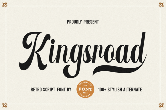 Kingsroad Font — Modern Retro Script for Creative Projects