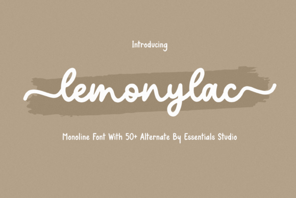 Lemonylac – A Modern Monoline Font Worth Exploring