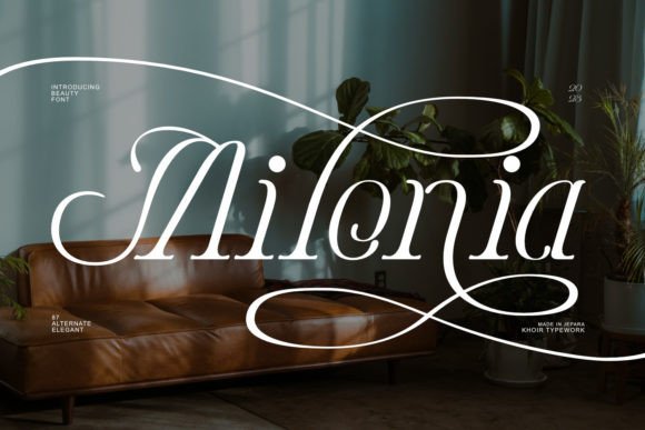 Milonia: A Serif Font Built for Elegance